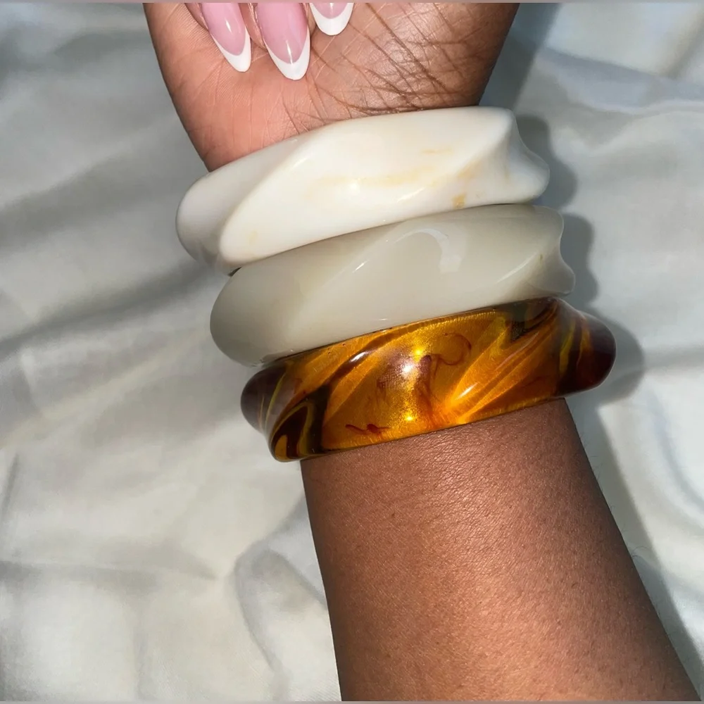 Bangle Bracelet - Amber